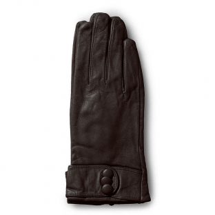 Găng tay da nữ đính khuy bấm GT600-04L-N